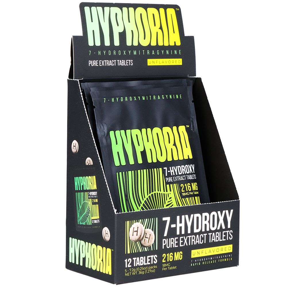 Hyphoria 7-Hydroxymitragynine Tablets - 18MG / 12pc 5ct