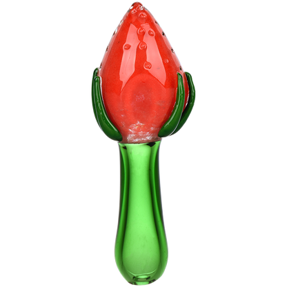 Strawberry Remedy Glass Hand Pipe - 5"