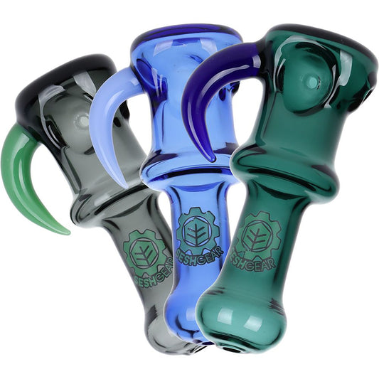 3CT BUNDLE - SeshGear Horned Glass Hand Pipe - 3.75" / Assorted Colors