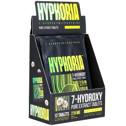 Hyphoria 7-Hydroxymitragynine Tablets - 18MG / 12pc 5ct