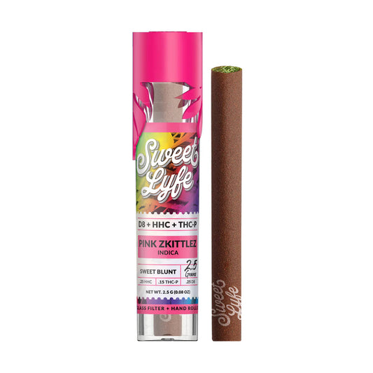 Sweet Blunt D8, HHC, THC-P - Pink Zkittlez (Indica)