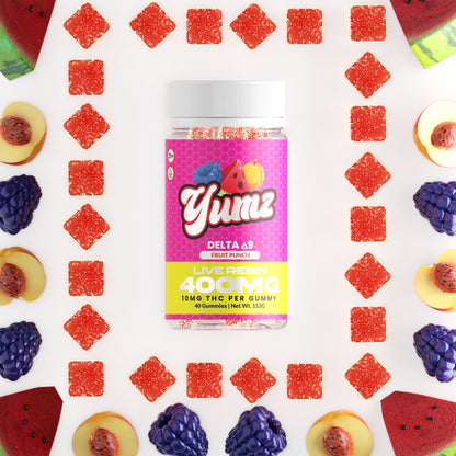 THC Gummies - Delta 9 THC - YUMZ LAB - Fruit Punch