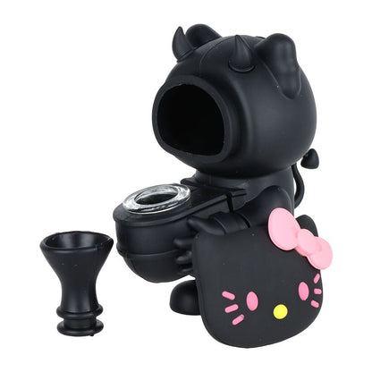 Hello Kitty Silicone Bubbler - 5.5" / Colors Vary