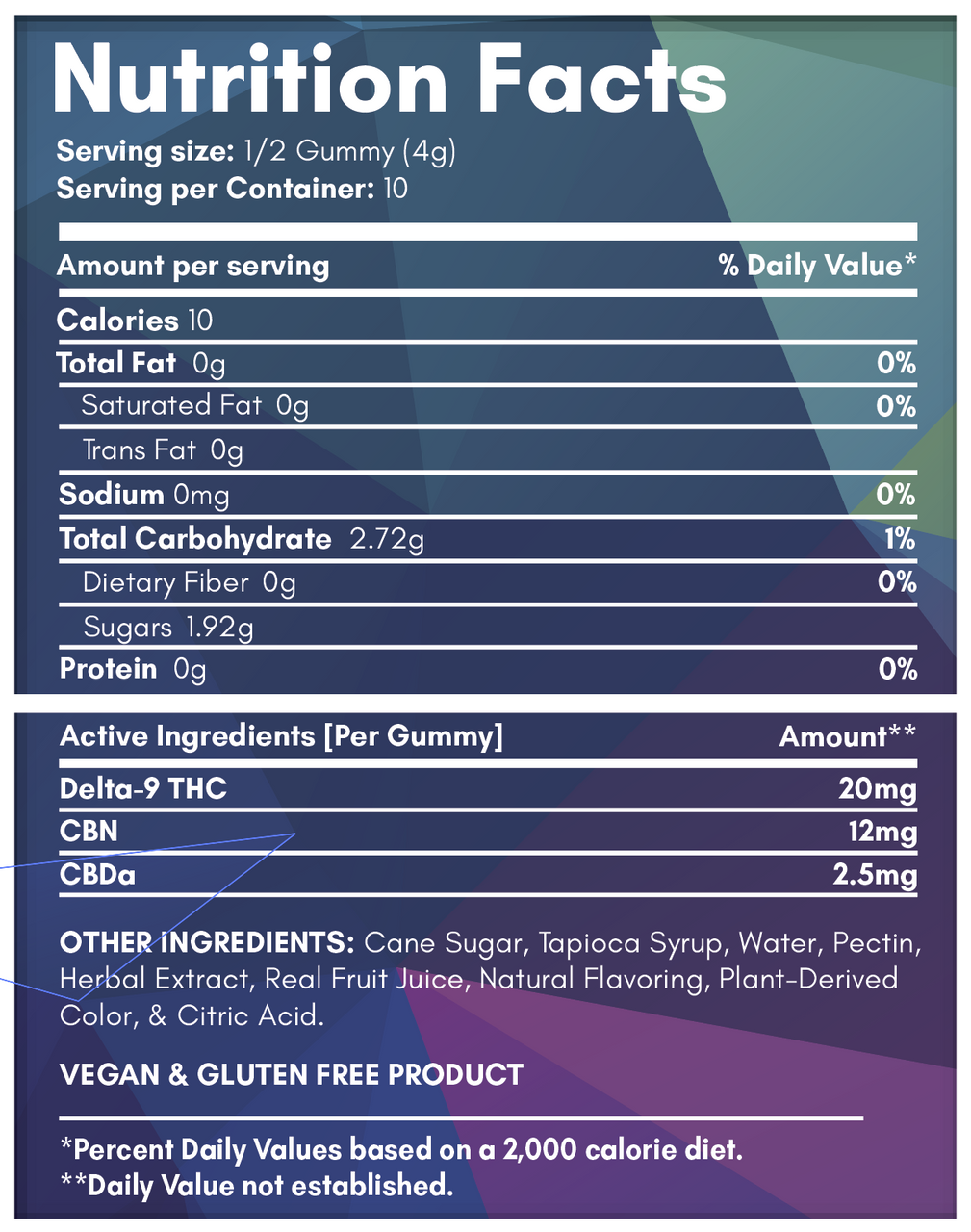 Delta-9 THC Live Resin KNOCKOUT Gummies - Oregon Huckleberry [5ct]