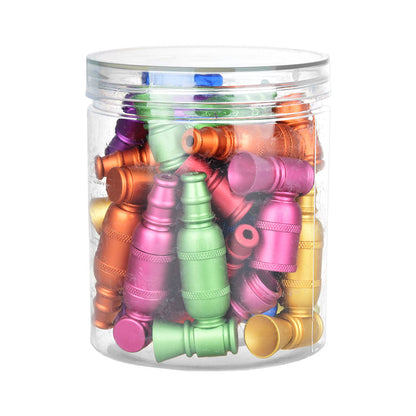 MattAluminum Hand Pipe - 3" / Assorted Colors - 20PC Jug